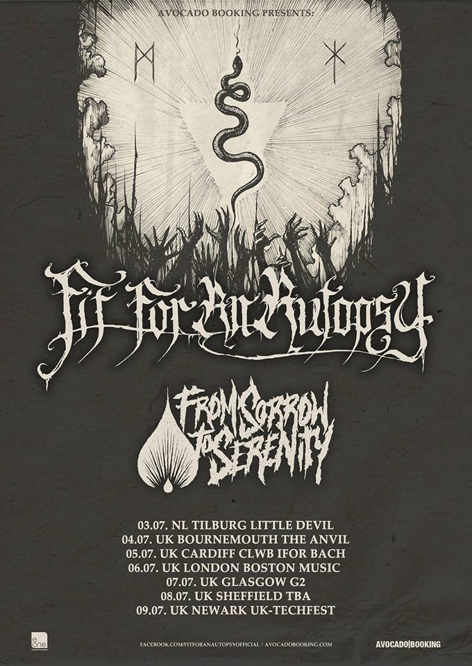 Fit For An Autopsy EU Tour Poster 2016