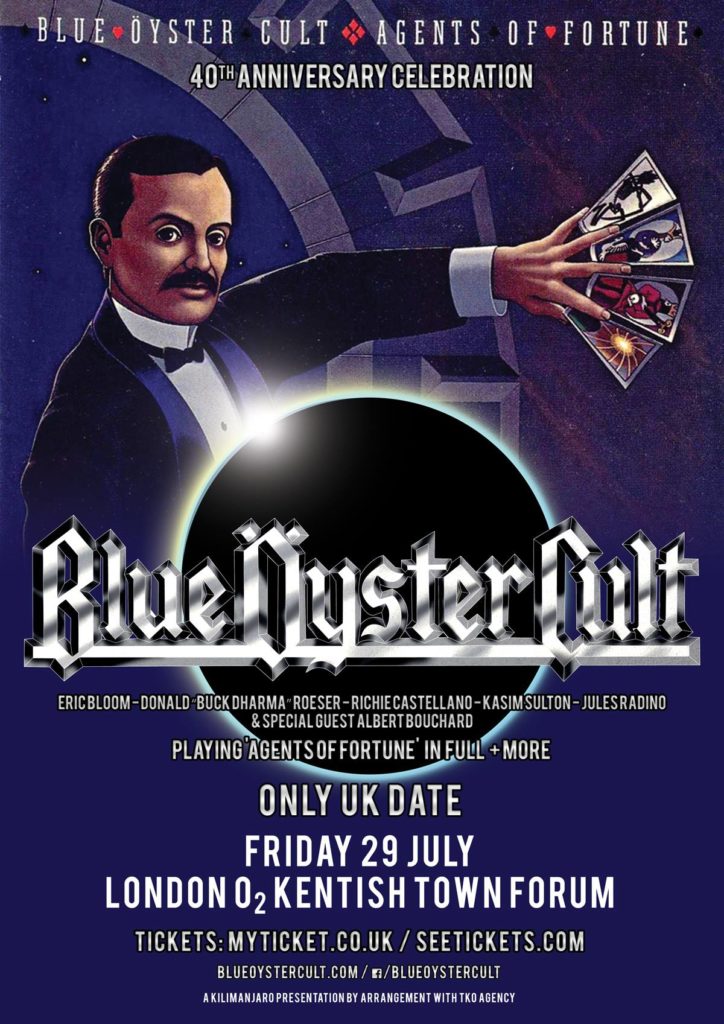 Blue Oyster Cult London 2016 Poster