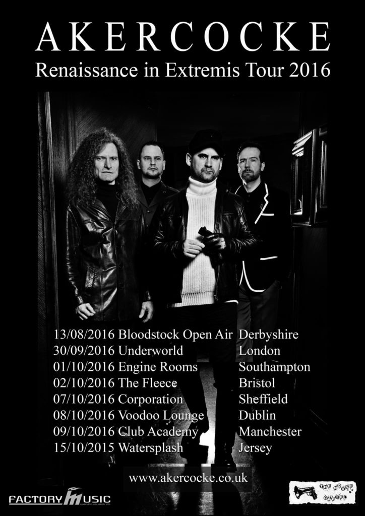 Akercocke UK Tour Poster 2016