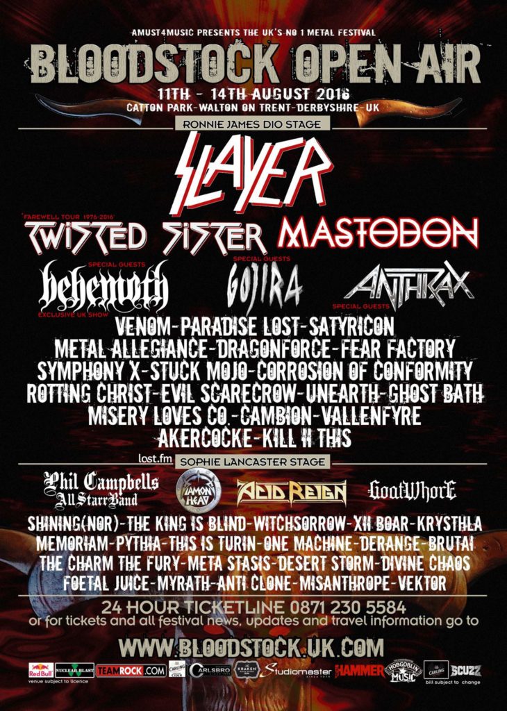 Bloodstock 2016 Poster 25-5-16