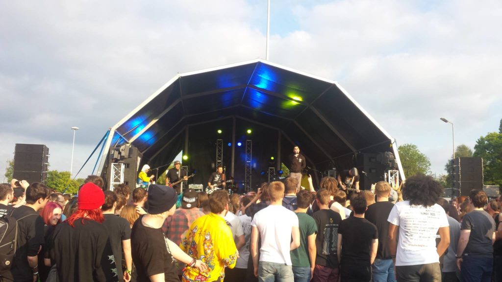 Zebrahead perform on the Desperados Stage