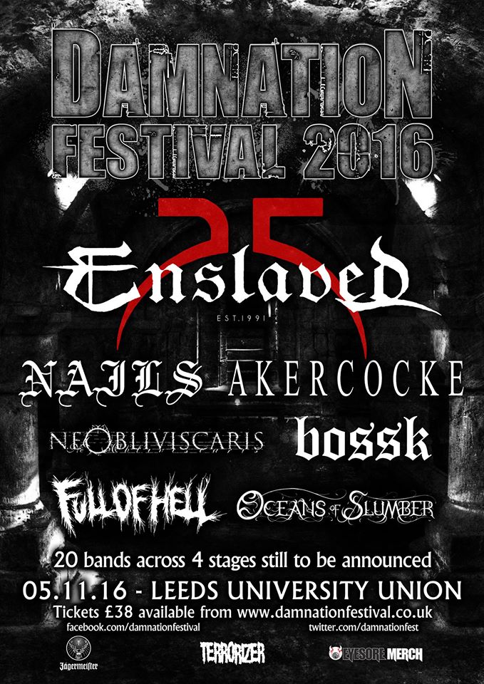 Damnation Festival Poster 24/5/16 (Bossk Announcement)