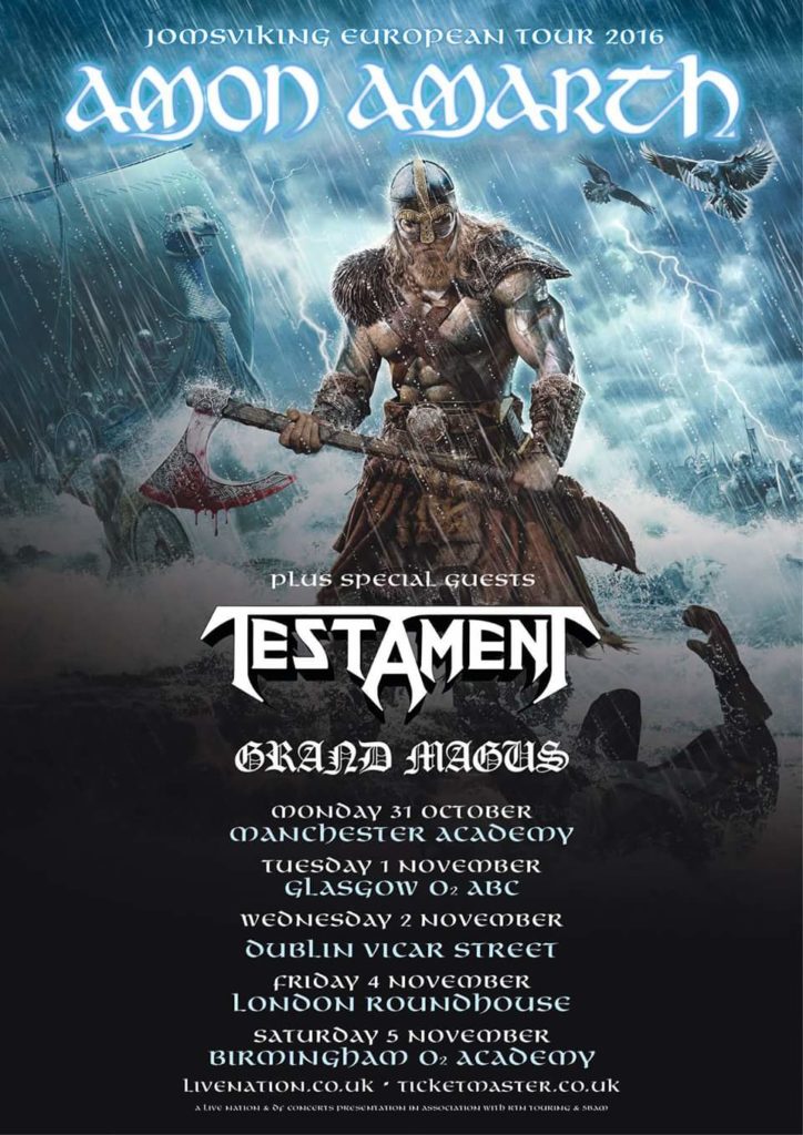 Amon Amarth UK tour