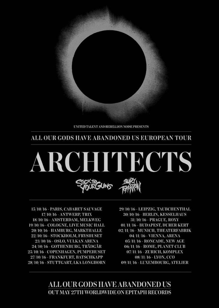 Architects EU Tour Poster 2016