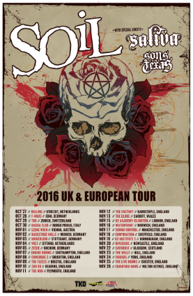 Soil UK/European Tour 2016