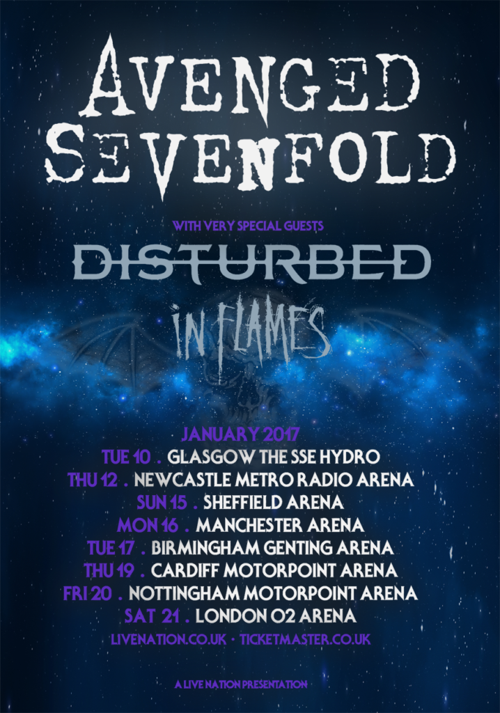 Avenged Sevenfold UK tour 2017