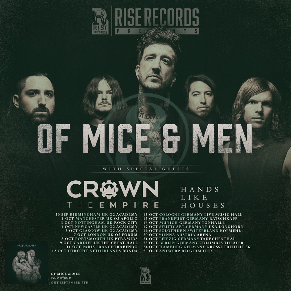 Of Mice & Men Euro Tour 2016