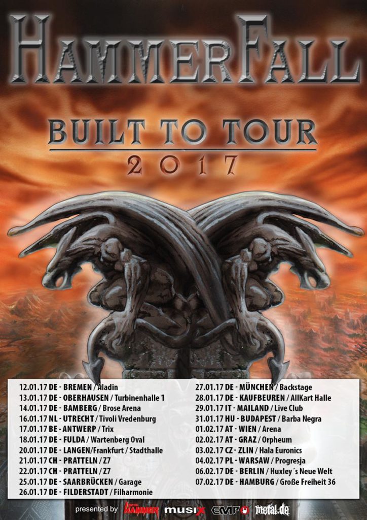 HammerFall European Tour 2017