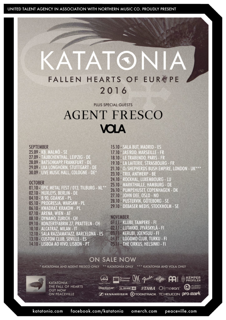 Katatonia European tour