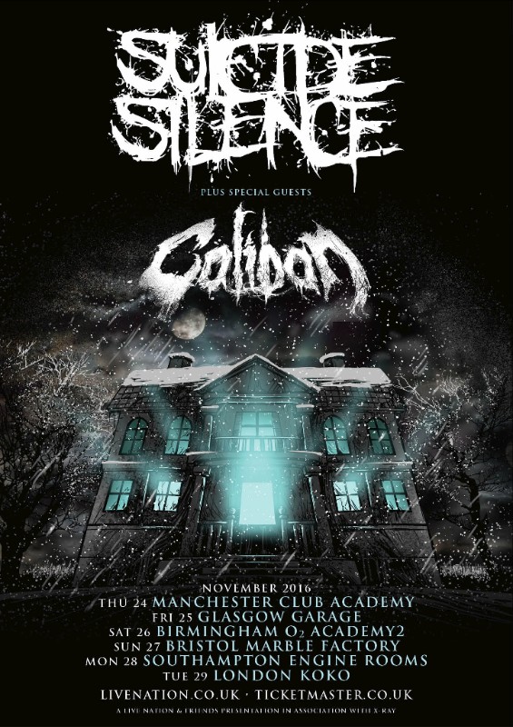 Suicide Silence UK tour 2016