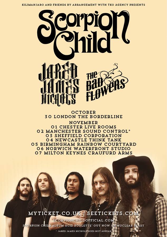 Scorpion Child tour poster