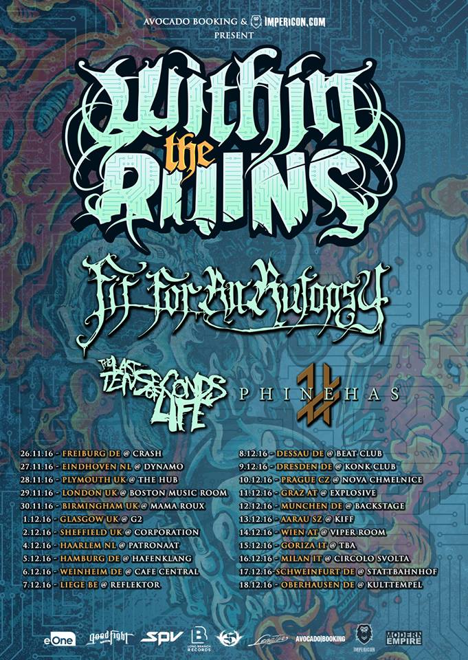 Within The Ruins European Tour