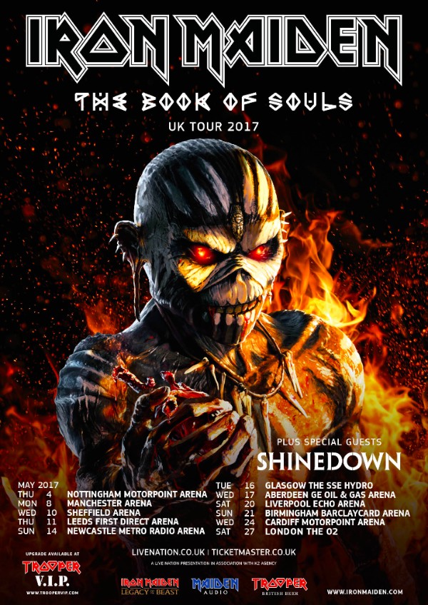 Iron Maiden UK tour 2017