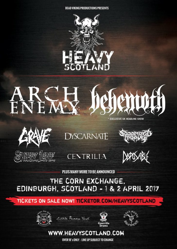 Heavy Scotland Lineup 2017