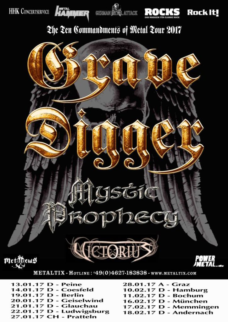 Grave Digger EU tour 2017