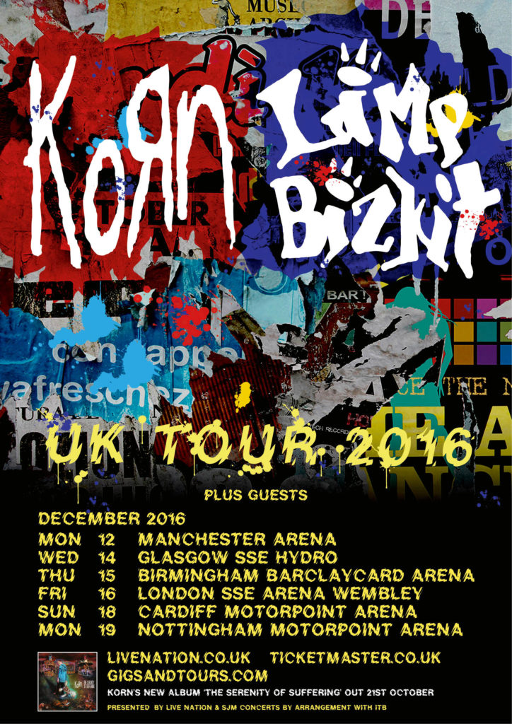 Korn and Limp Bizkit UK Tour 2016