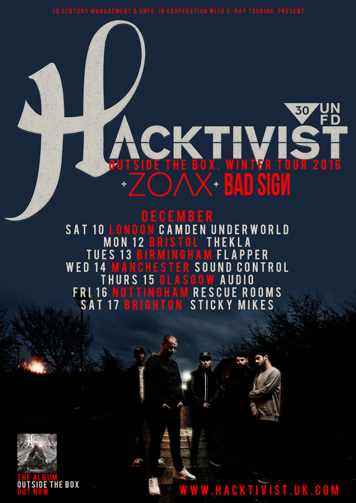 Hacktivist UK tour 2016