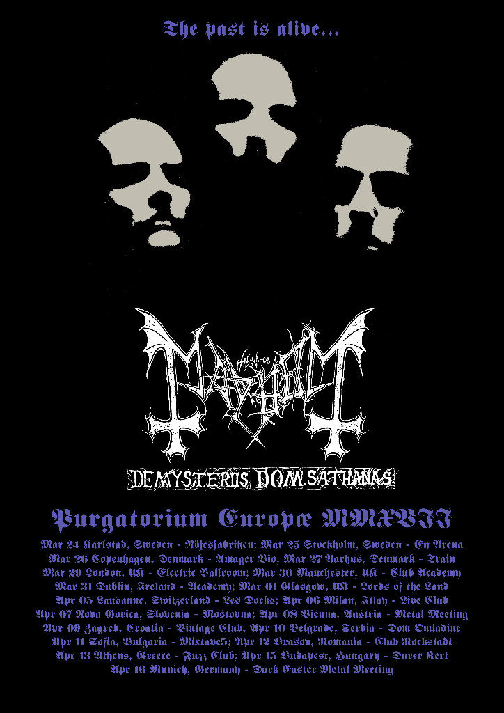 Mayhem EU tour 2017