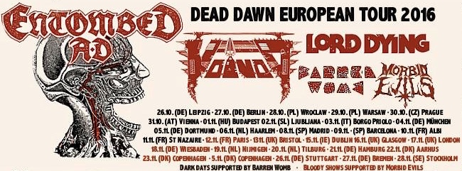 Entombed A.D. European Tour