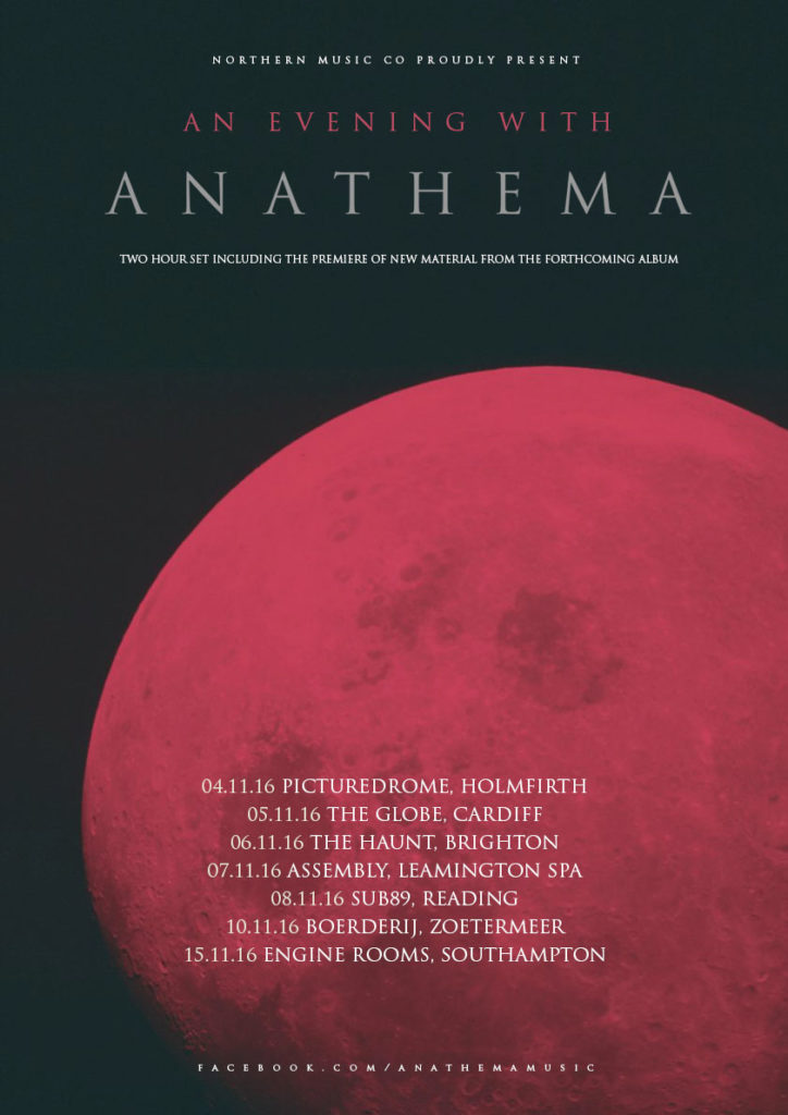 Anathema Tour Dates 2016