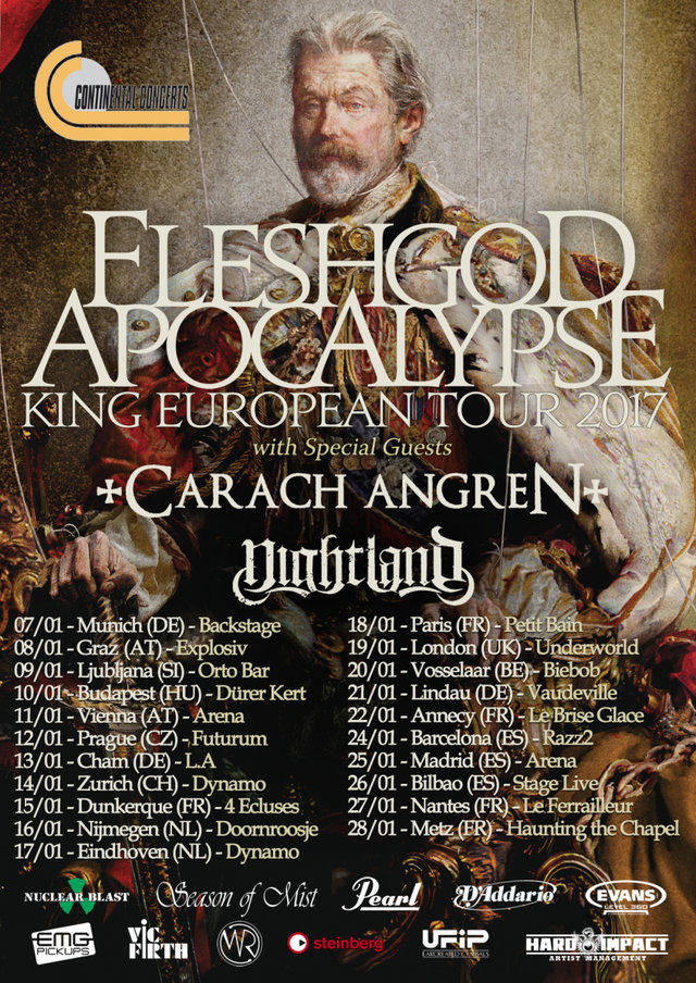 Fleshgod Apocalypse EU tour 2017