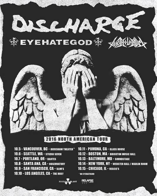 Discharge US Tour 2016