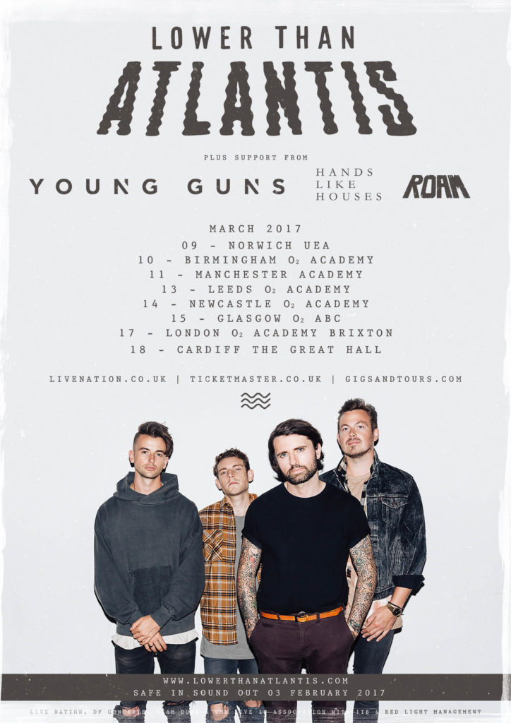 Lower Than Atlantis UK Headline Tour