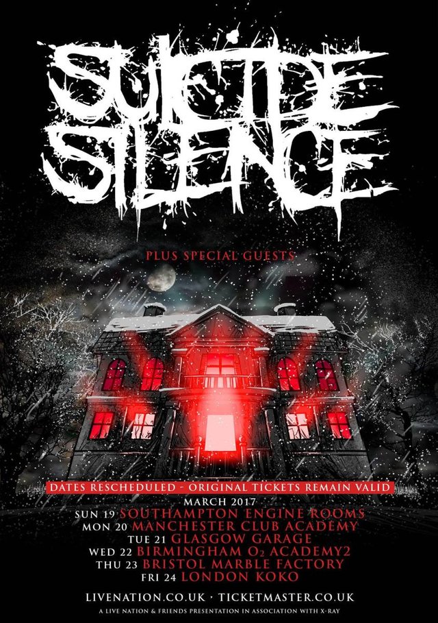 Suicide Silence tour dates