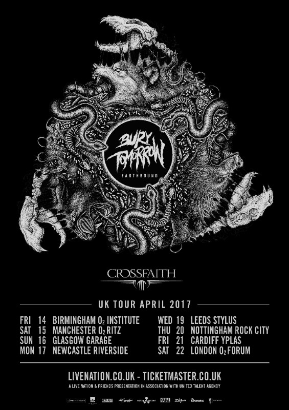 Bury Tomorrow UK tour 2017