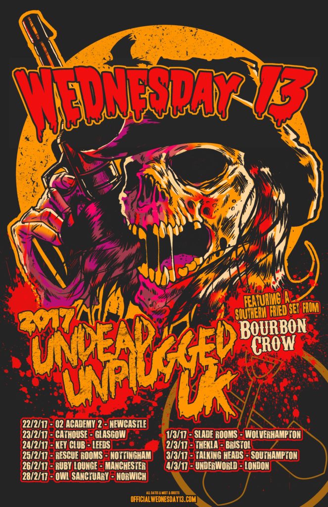 Wednesday 13 Unplugged UK tour