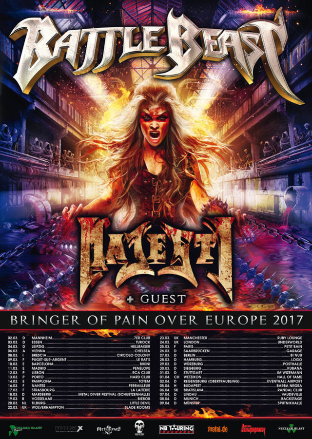 Battle Beast EU Tour 2017