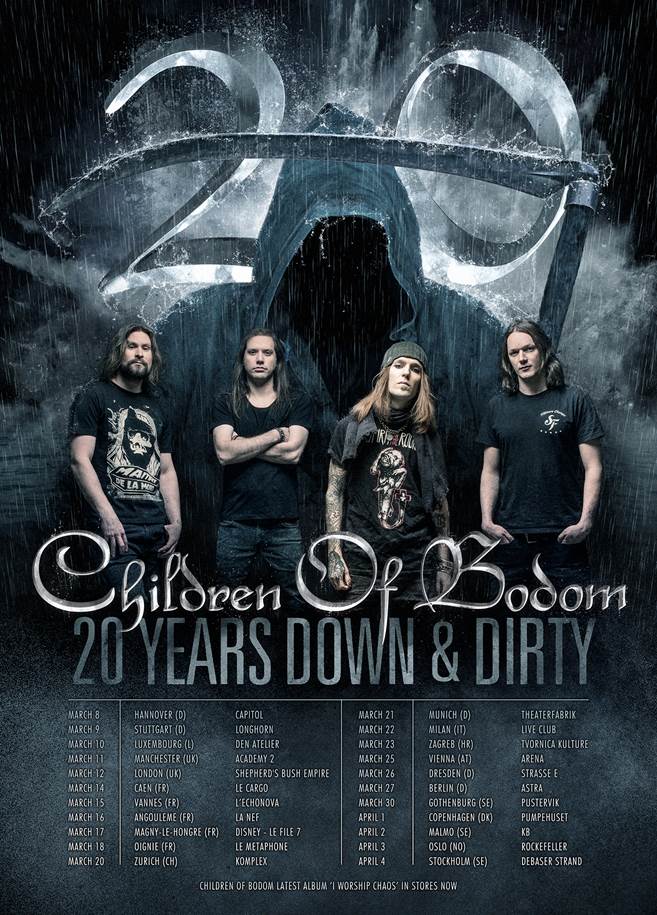 Children of Bodom EU Tour 2017