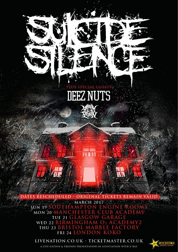 Suicide Silence UK tour