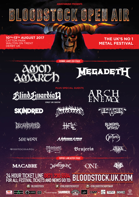 Bloodstock 2017 Latest Lineup Feb