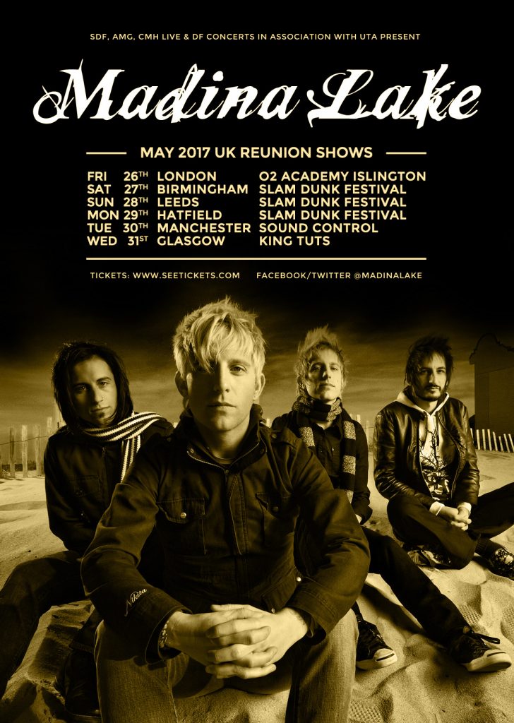 Madina Lake UK tour 2017