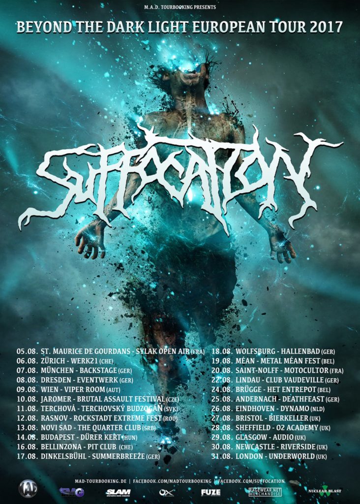 Suffocation European Tour 2017