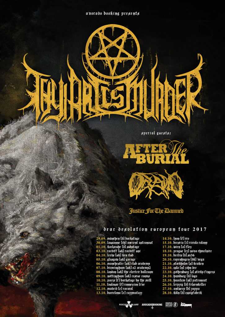 Thy Art Is Murder EU tour 2017