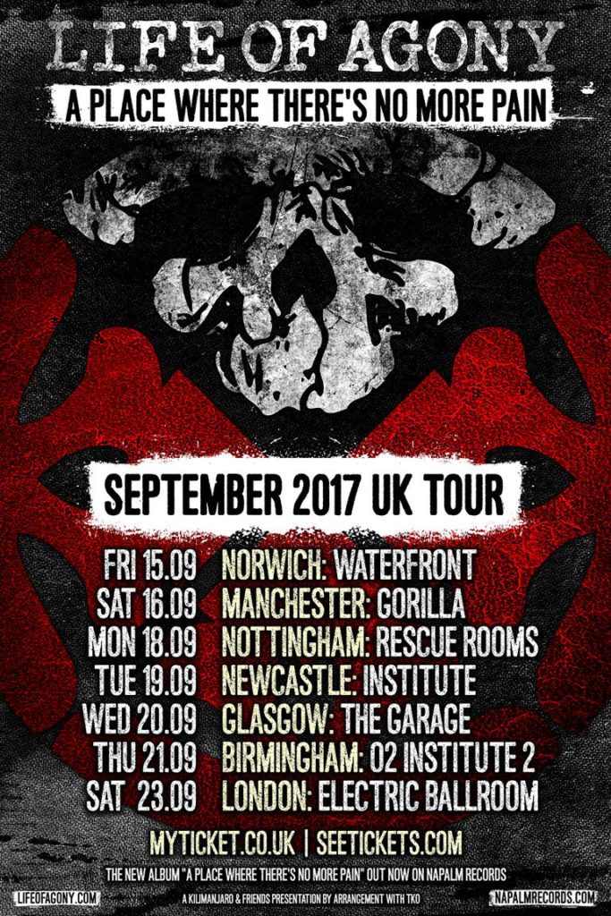 Life of Agony UK Tour 2017