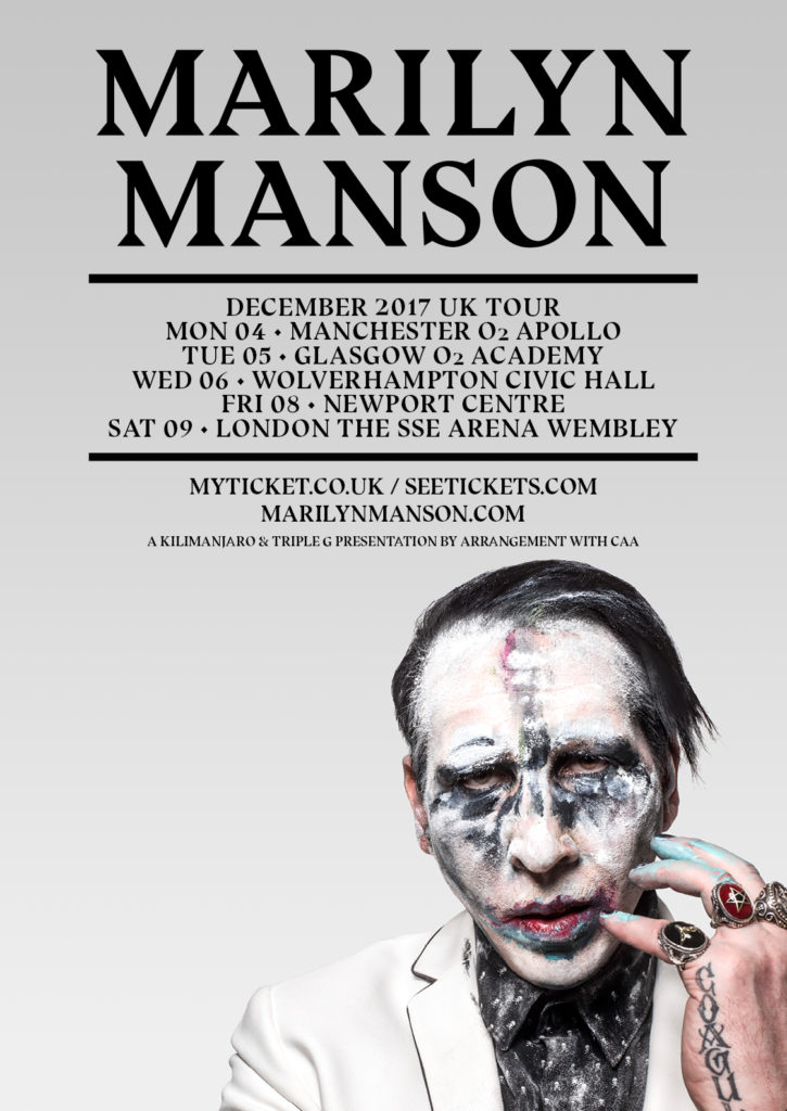 Marilyn Manson UK tour 2017