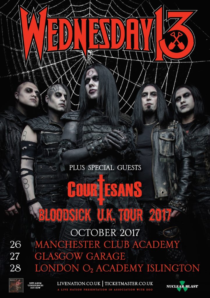 Wednesday 13 UK Tour 2017