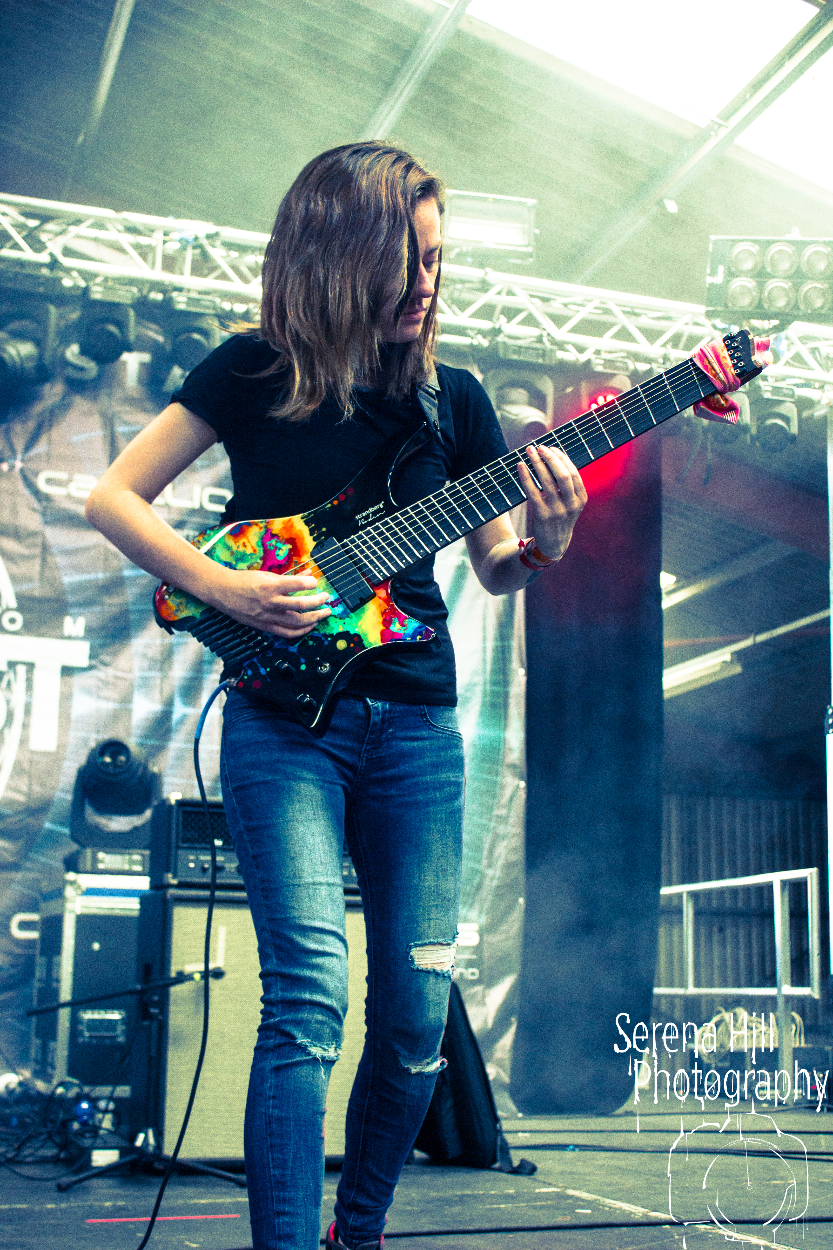 Sarah Longfield live @ UK Tech-Fest 2017. Photo Credit: Serena Hill Photography