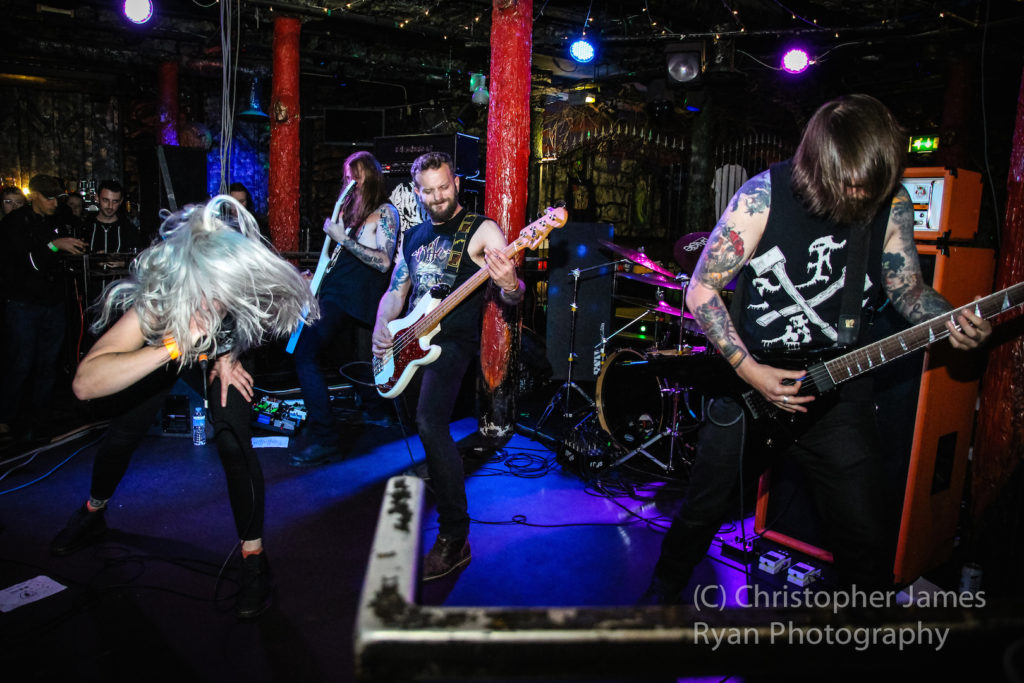 Venom Prison live @ Satan's Hollow, Manchester. Photo Credit: Christopher Ryan Photography