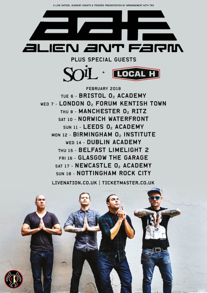 Alien Ant Farm UK/EU Tour 2018