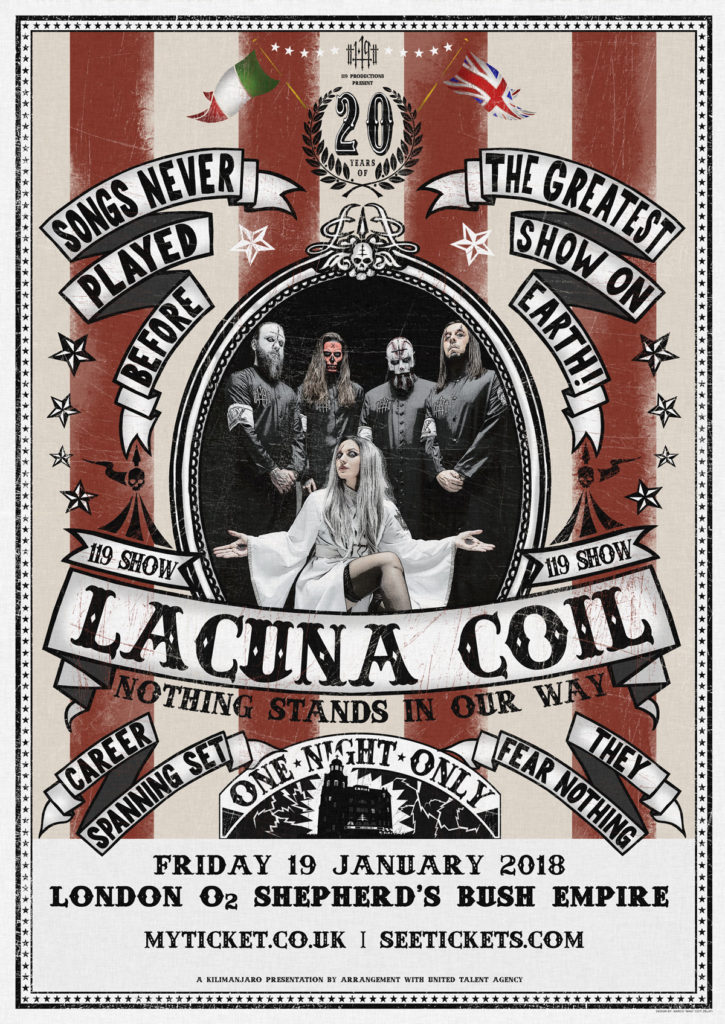 Lacuna Coil Nothing Stands In Our Way Anniversary Show 2018