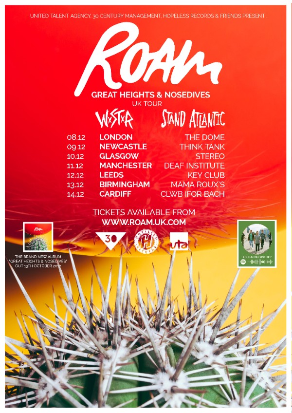 ROAM UK Tour 2017