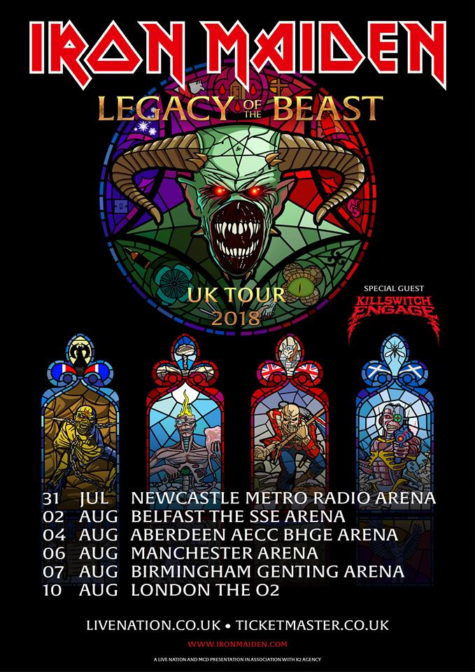 Iron Maiden UK Tour 2018