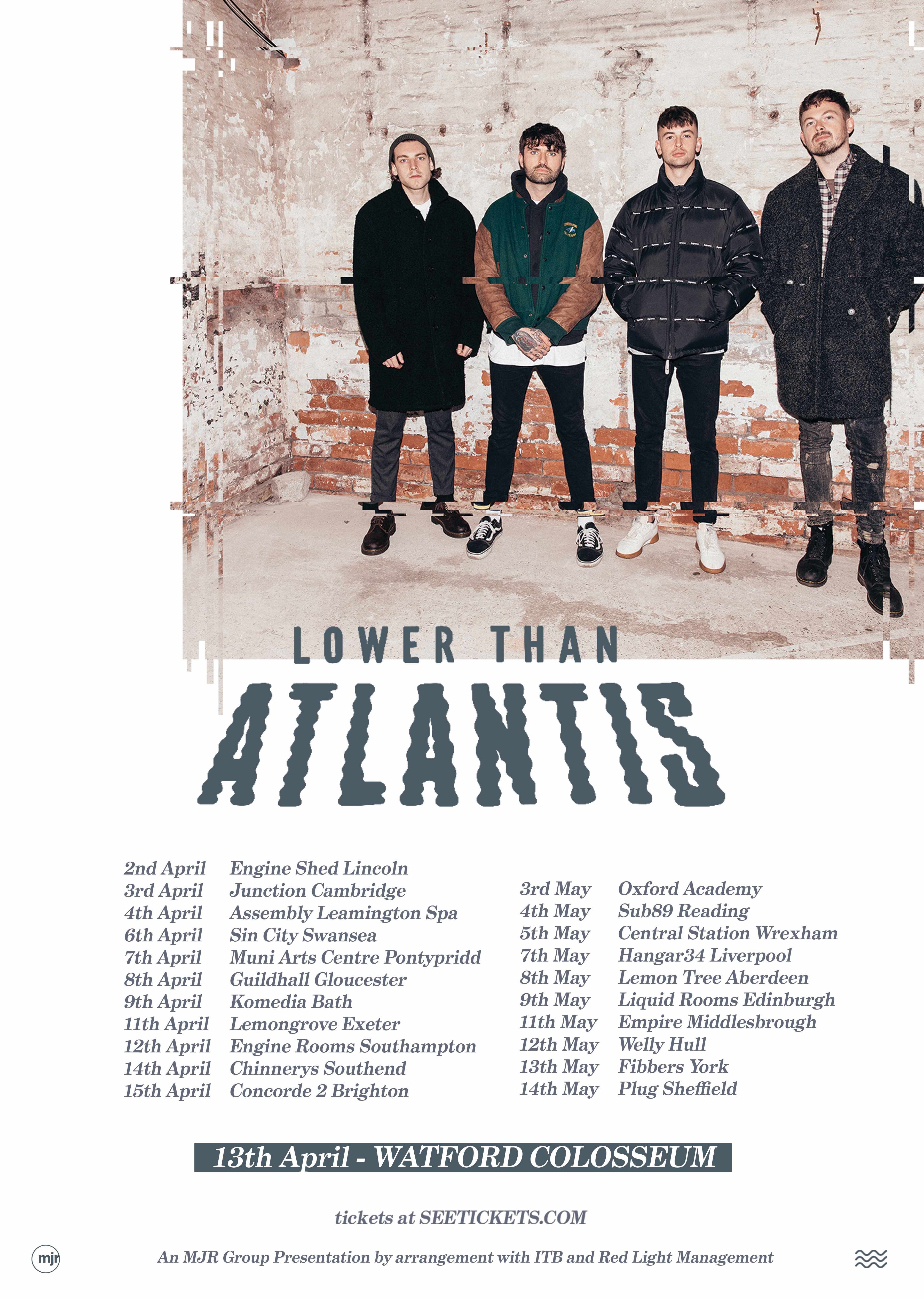 Lower Than Atlantis Tour 2017