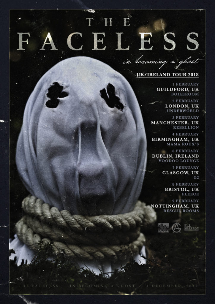 The Faceless UK Tour 2018