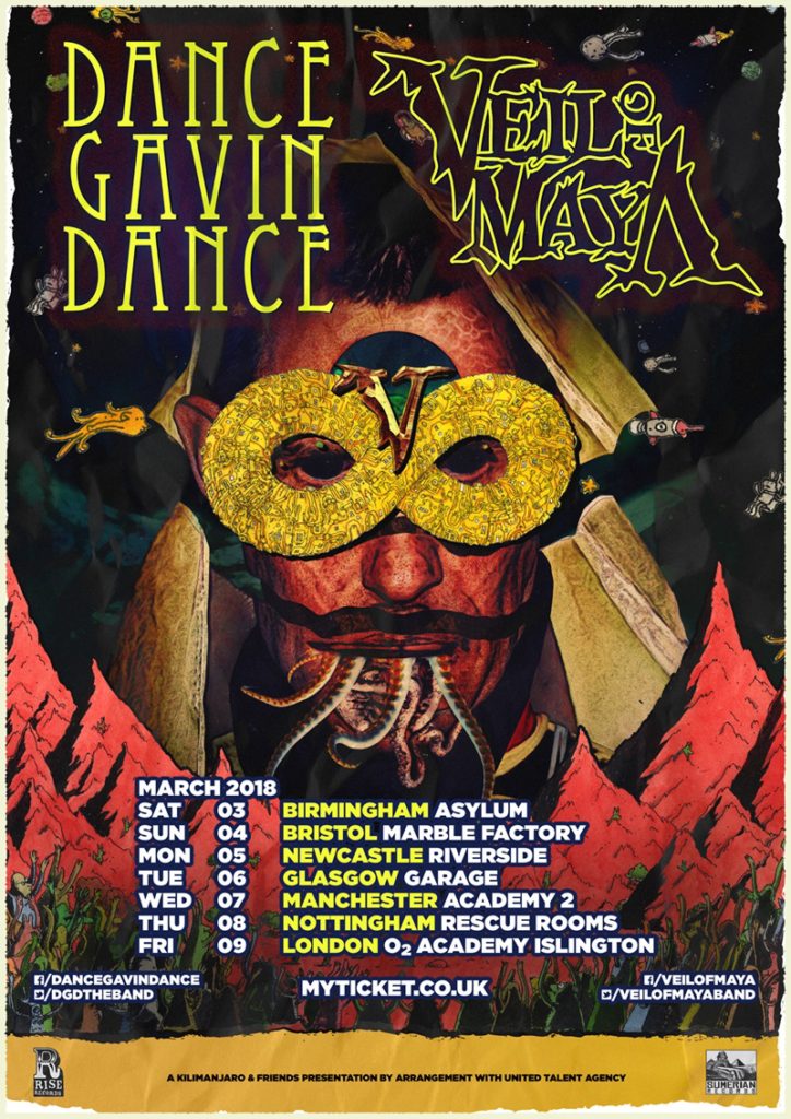 Veil of Maya/Dance Gavin Dance UK Tour 2018