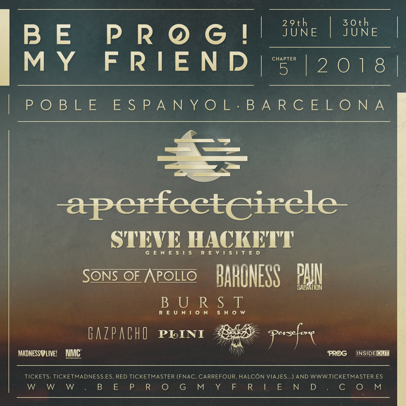 Be Prog! My Friend 2018 - Final Lineup